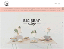 Tablet Screenshot of bigbearbakery.com